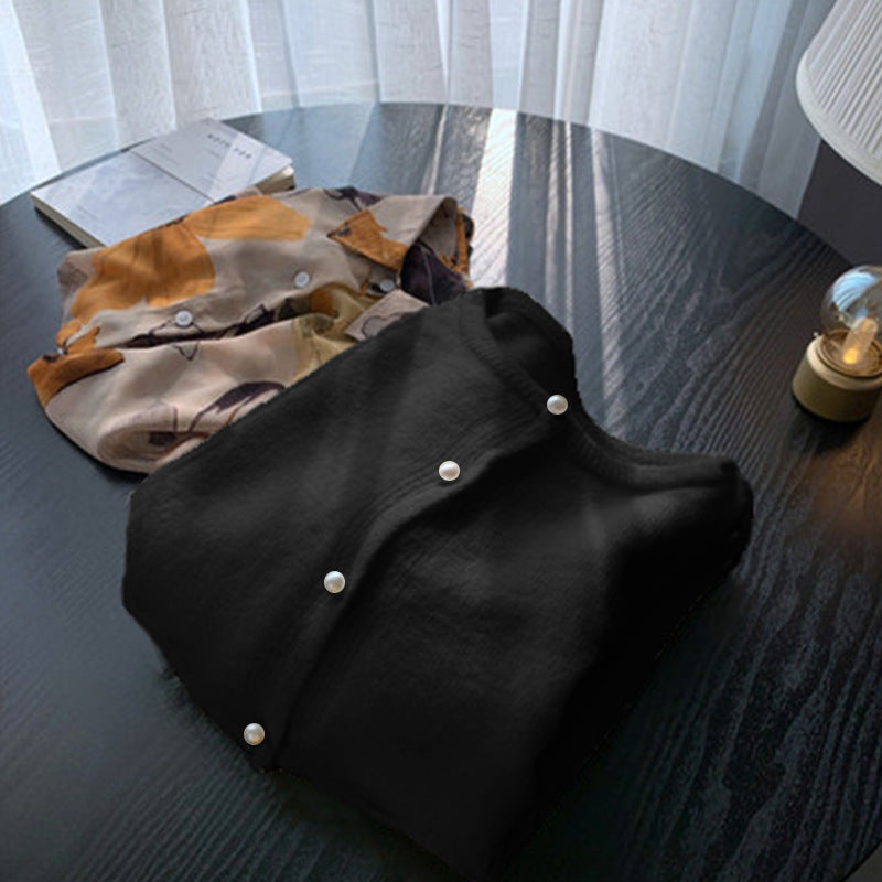 Small Man 2026 Autumn Yang New Knitted Shirt New Coat Women Loose Wearing High Sweater Opener