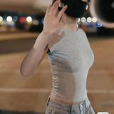 Underdastic Slimmed Short-Sleeved T-Shirt Women's Version Of The New Ins Thin Short Fashion Top Woman Trend