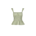 Solid Color Design Folded Sling Sling Vest Women's Summer Hottie Wind To Repair The Waist Slimming Top