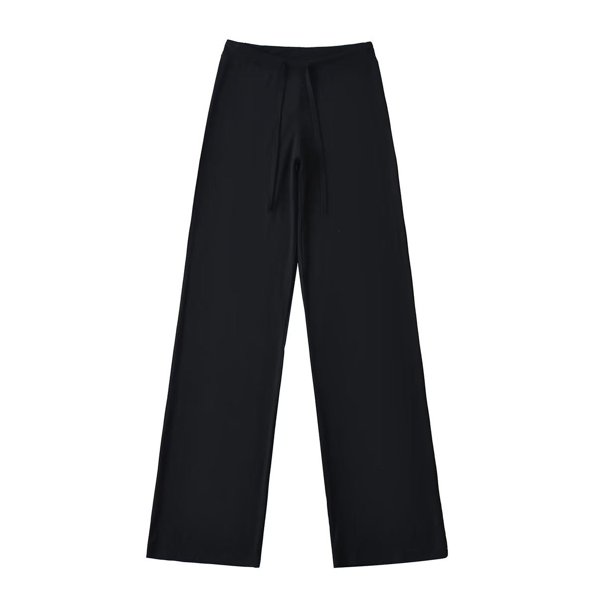 Hottie Summer Thin Drawstring Comfortable Loose Yoga Pants Straight Broad Leg Pants Low Waist Shake Trousers