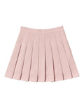Four Seasons Short Dress Women's Hundredfolded Dress JK Uniform Skirt Fashion Half-Sleep (Long + Safety Pants + Zipper + Button)