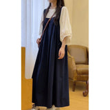 Age-Retro-Back-Banded Dress Girl Large-Size Korean Version Of Loose And Thin Summer 2026 New Meat Masking Dress