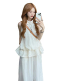 White Blouse Pants Two Sets Of Women's Summer 2026 New Summer Korean Beauty A Complete Set Of Ootd Wear