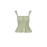 Solid Color Design Small Sling Vest Women's Summer Hottie Wind Repair Slimming Tops Thin Top