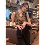 French Temperament Hottie Sexy Leopard Sleeveless Vest Female Summer Korean Version Of The Slimming Short Dress