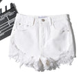 Spice Girls Street Style Stretch-And-Fry Shorts Hot-Legged Long Beach Pants Denim Casual