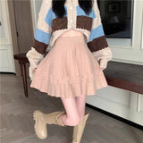 KANING College Wind Knit Short Skirt Women High Waist Skirt Autumn High Waist High Waist Show Thin Tight Waist A Skirt Girl