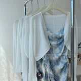 2025 Korean Gentle Sweet Shawl Fairy Gas To Reduce The Age Of Sunscreen Thin Small Cane Cardigan Jacket Tide