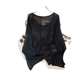 3.5/Spring New XUAN XIAO JIE Summer Lazy And Loose Air-To-Air Sunscreen Jersey Knitwear
