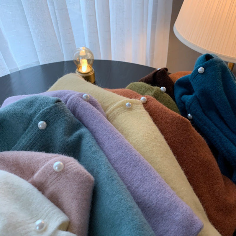 Small Man 2026 Autumn Yang New Knitted Shirt New Coat Women Loose Wearing High Sweater Opener