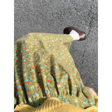 Summer Retro Style With Pocket Creades Half Skirt Woman New Tight Waist A Long Skirt Umbrella Skirt