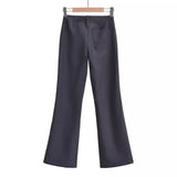 Spice Girls Bunting Temperament Composite Low-Waisted Broad Leg Suit Trousers Trousers Casual Trousers Fashion