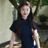 Short-Sleeved Dress New Chinese Style 2025 New National Style Retro Thin Young Temperament Improved Cheongsam Women's Summer
