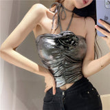 Sweet Babes Sexy Hanging Neck Sling Vest Women Summer New Design Sense Slimming Slimming Clothes
