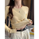 KANING Autumn And Winter Plus Velvet Sweater Women's New Thick One-Piece Velvet Collar Collar Warm Knitted Bottom Shirt