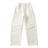 Autumn And Winter Thick Velvet Embroidery Banana Pants Casual Loose Straight Trousers Warm And Comfortable
