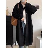 Korean Version Of The Lazy Wind In The Long Knitted Cardigan Women 2026 Autumn And Winter Atmosphere Thicker Sweater Jacket