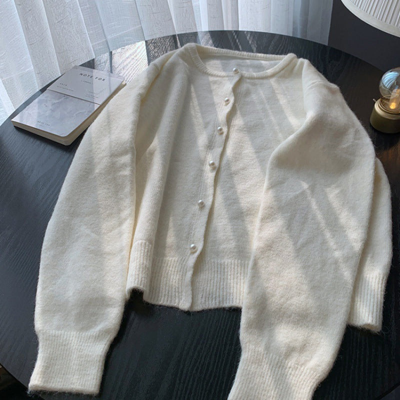 Small Man 2026 Autumn Yang New Knitted Shirt New Coat Women Loose Wearing High Sweater Opener