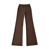 Laziness And Languids Are Thin And Thin On The Basis Of Low-Waist Micro-Racleous Trousers New Thin And High-Waisted Trousers