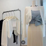 2025 Korean Gentle Sweet Shawl Fairy Gas To Reduce The Age Of Sunscreen Thin Small Cane Cardigan Jacket Tide