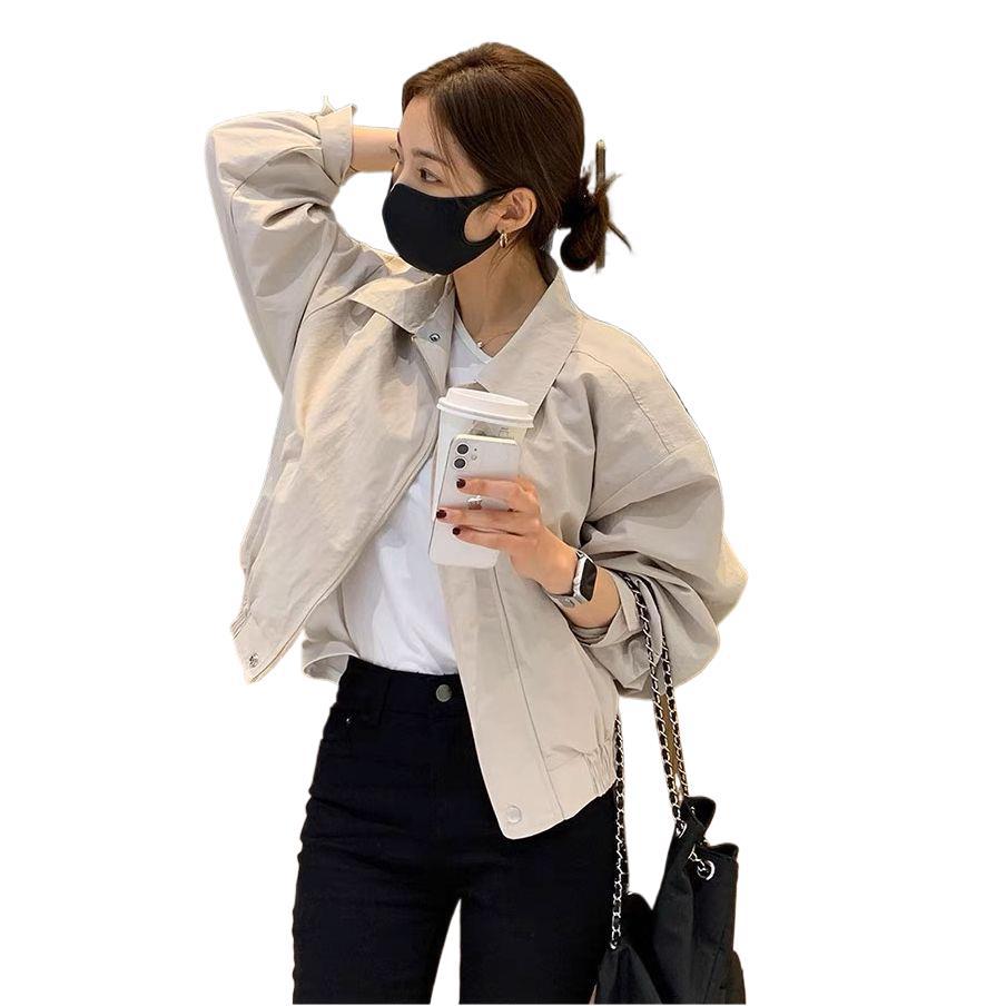 Jacket Workwear Blouse Spring And Autumn New High-End Temperament Pure Color Simple Casual Small Short Coat Woman
