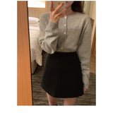 KANING Tender Love Buckle Pink Knitted Cardigan Women 2026 Autumn New Women's Clothing Outside The Small Open Shirt
