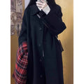 [Original Practice +390 Grams] Black Coat Female Wool Jacket 2025 Autumn And Winter New Small High-End