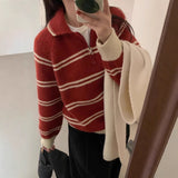 KANING Semi-Zip Soft-Cillary Thick Knitted Women's Autumn And Winter New Languid High-End Thin Top
