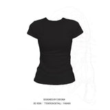 2026 New Round Collar Slimming Simple Temperament Commuting Han Linen Short-Sleeved T-Shirt Dress