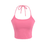 2025 Short-Term Repair Body-Deck Sling Suit Summer Hottie Candy Color All-In-One Chest Mat With Hanging Neck Vest Woman