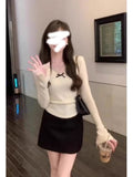 French Small Fragrant Lace Lace V-Neck Knitted Shirt Women Autumn And Winter Pure Lust Style Inside The Bottom Blouse