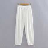 Spice Girl Purple Casual Swear Girl Ins Tide Spring And Autumn Broad Legs Loose Thin Jazz Sweatpants Small