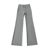 Laziness And Languids Are Thin And Thin On The Basis Of Low-Waist Micro-Racleous Trousers New Thin And High-Waisted Trousers