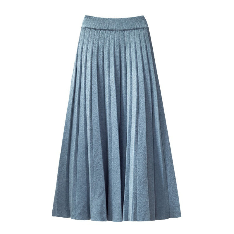 2026 Autumn New Half-Dress Lady Slimming Long High-Waist Knitting Skirt Loose Women Can Wear