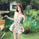 Sweet Design French Sling Dress Women's Summer Floral Dress Sweet A Skirt