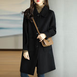 Mao This Coat Woman 2025 Autumn And Winter New Small Man Thick Korean Version Of The Long-Term Coat