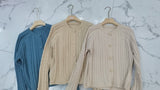 KANING Loose Knitted Cardigan Women 2026 Autumn And Winter New Korean Version Of The Round-Neck Sweater Outside