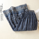 Real Shooting 2026 Summer New Art Loose Splicing Print Tight Waist Half-Dress Women's Medium And Long #6269