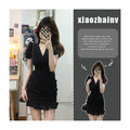 2025 Bubble Sleeve Dress Women's Summer Niche Unique Design High-End Fishtail Skirt Han