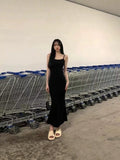 Ins Sexy Babes Slimming Pack Hips Sling Dress Korean Version Pure Lust Night Shop Dress Girl