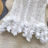 European Goods Fashionable Top Women's Summer Design Sense Niche Heavy Industry Irregular Three-Dimensional Lace Hollow Sleeveless Shirt Women