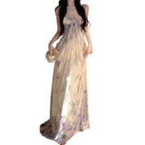 Holiday Style Design Feel Widdae Around The Heartbreak Flower Shoulder Sling Dress Dress Beautiful Fairy Dress Girl Summer