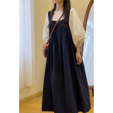 Age-Retro-Back-Banded Dress Girl Large-Size Korean Version Of Loose And Thin Summer 2026 New Meat Masking Dress