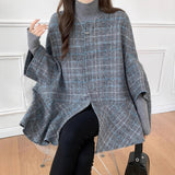 Export Lotte Loose Autumn And Winter Bat Sleeve Coat