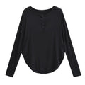 Hottie Autumn Pure Lust Wind Thin Languid Loose Curved Hem Sunscreen T-Shirt