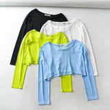 2025 Summer Spring Shirt Women's Jacket Round Collar Loose Women's T-Shirt Sunscreen