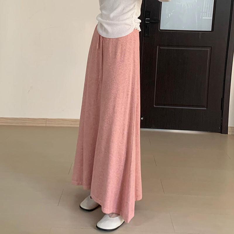 KANING Autumn Warm And Comfortable Knitted Skirt 2026 New Korean Edition Harvesting Skinny Mid-Dressed Skirt Woman