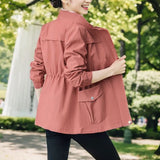 Double-Layer Gary 2026 New Korean Version Of The Waist To Show Thin Small Wind Jacket Women Spring And Autumn Ocean Gas Age Reduction Jacket