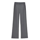 Purely Want Girl V Waist Zipper Display Thin Leg Trousers Leg Long Vertical Trousers Home Comfortable Yoga Pants