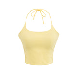 2025 Short-Term Repair Body-Deck Sling Suit Summer Hottie Candy Color All-In-One Chest Mat With Hanging Neck Vest Woman